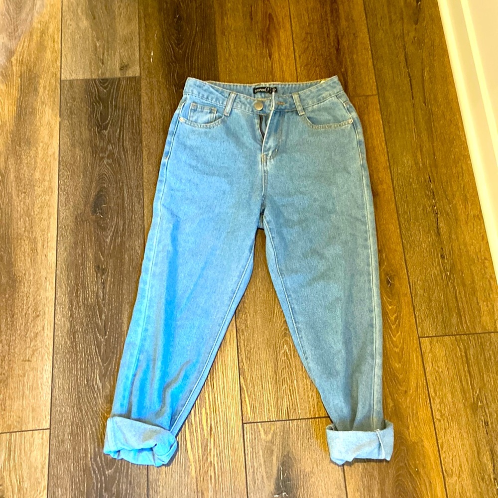 High waisted mom jeans